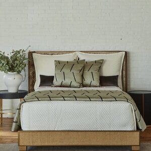 $1,600! NWT Ann Gish Je T'Aime Bronze Charcoal Queen Duvet Cover ONLY